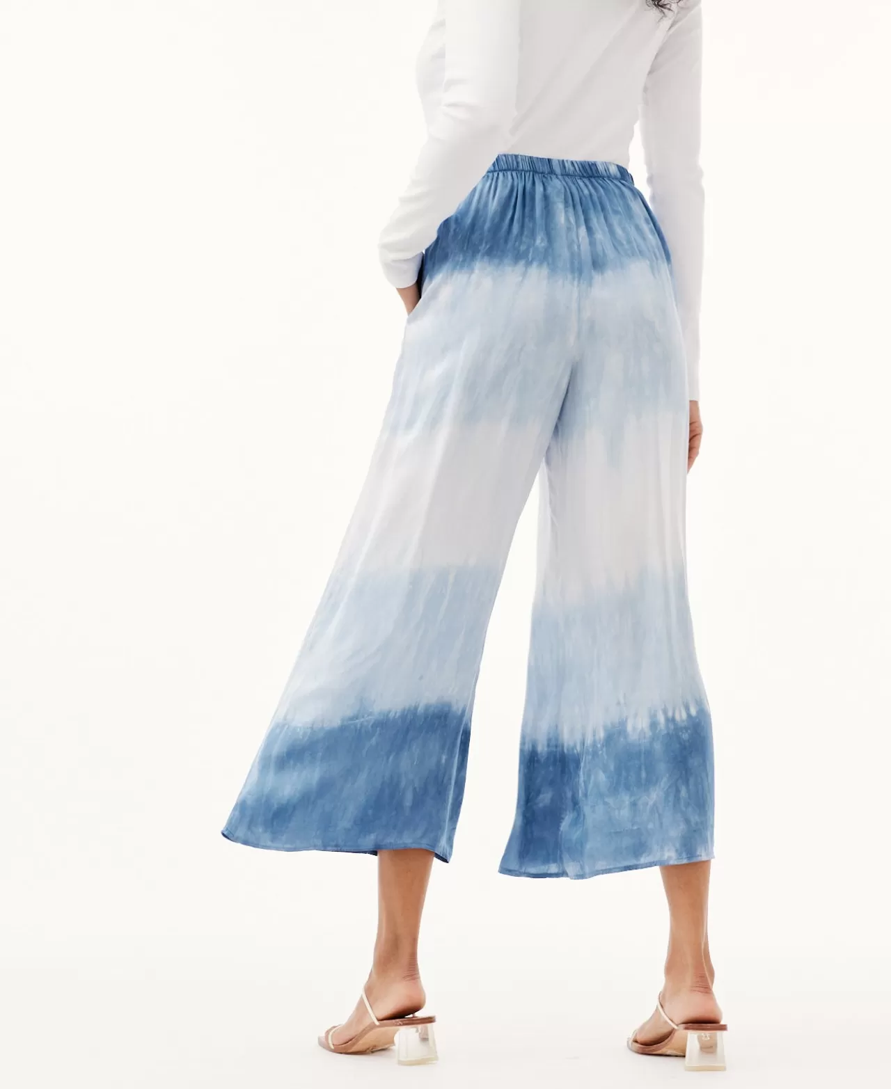 Bella Dahl Pants^Flowy Tie-Dye Wide Leg Pants- Mykonos Stripe Dye
