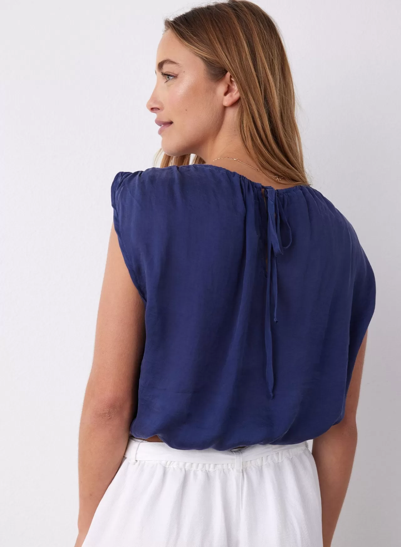 Bella Dahl Sleeveless^Keyhole Back Tencel Tee - Summer Night