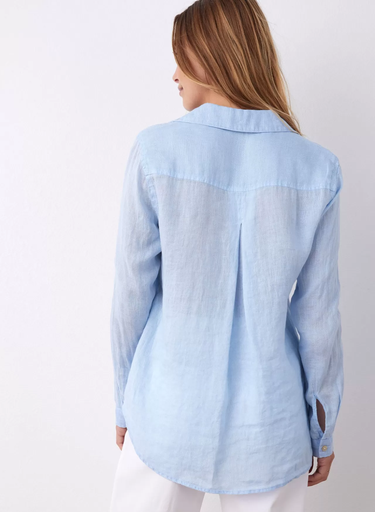 Bella Dahl Button Down^Linen Pocket Button Down - Seaside