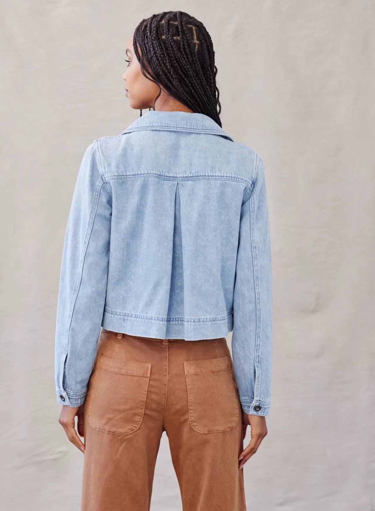 Bella Dahl Sweaters & Jackets^Max Flap Pocket Utility Jacket - Indigo Pebble Wash
