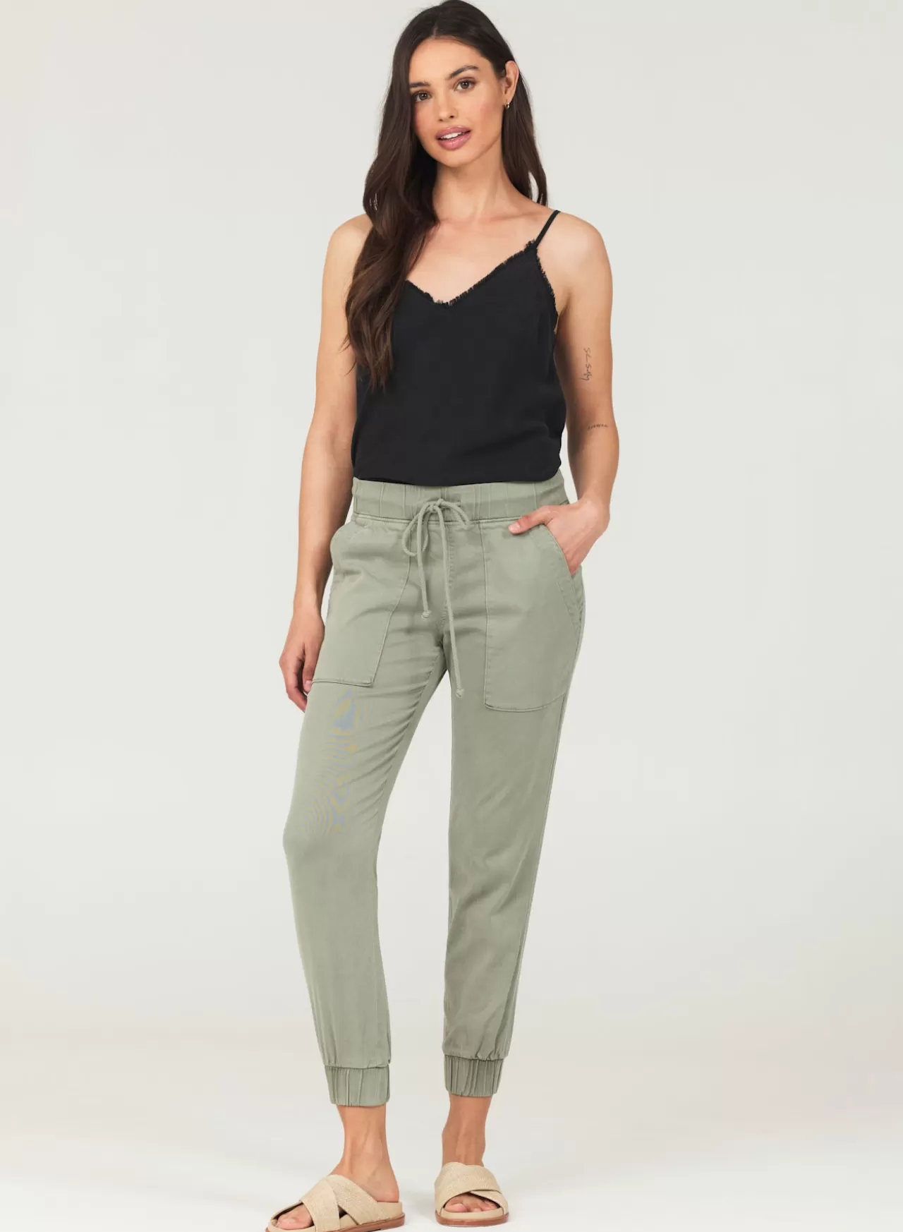 Bella Dahl Pants^Pocket Jogger - Soft Army