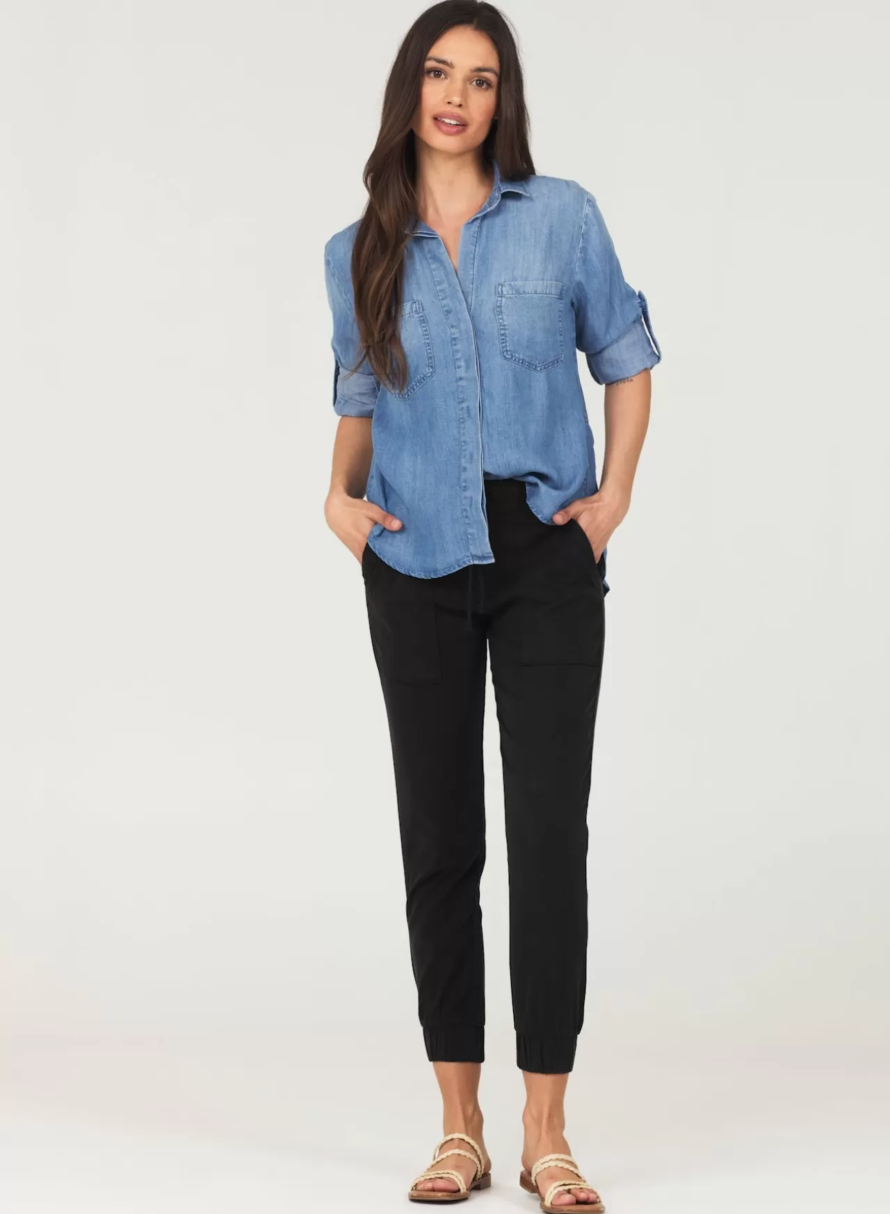 Bella Dahl Joggers^Pocket Jogger - Vintage Black