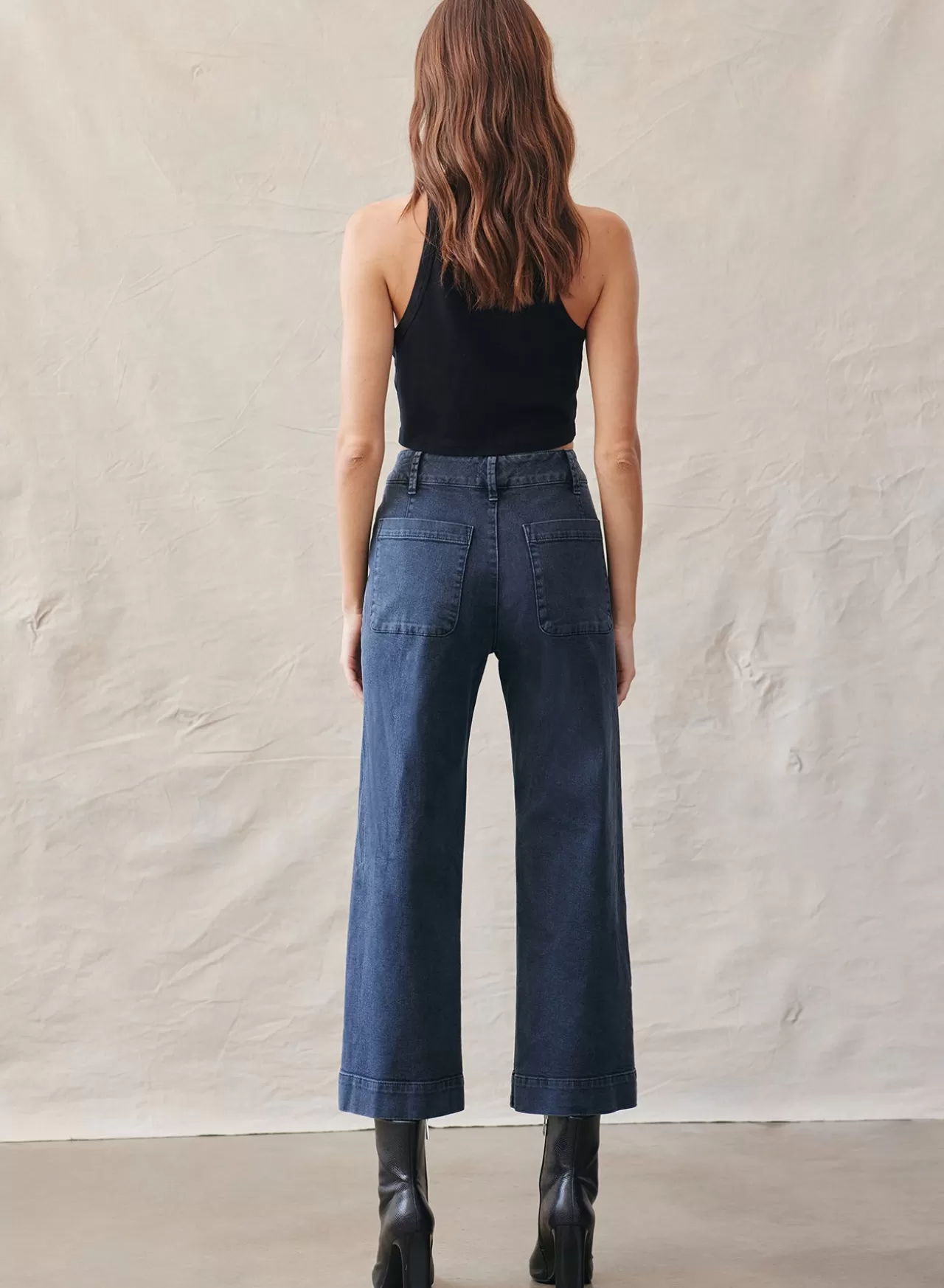 Bella Dahl Pants^Saige Wide Leg Crop - Vintage Ink