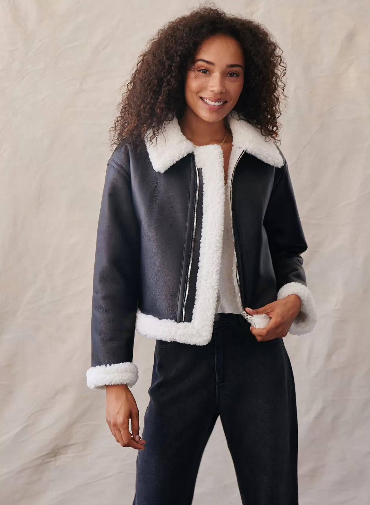 Bella Dahl Sweaters & Jackets^Vegan Leather Jacket - Black
